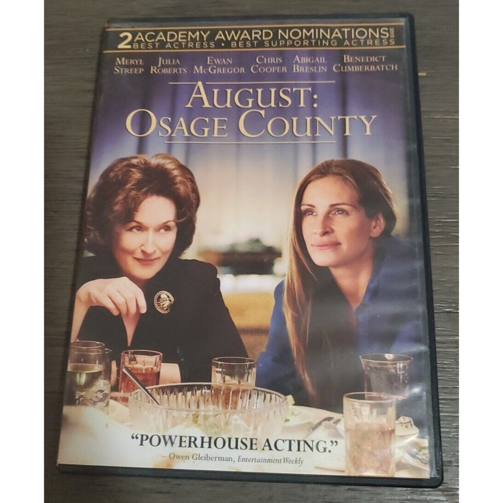 August: Osage County (DVD, 2013) VGC Meryl Streep Julia Roberts